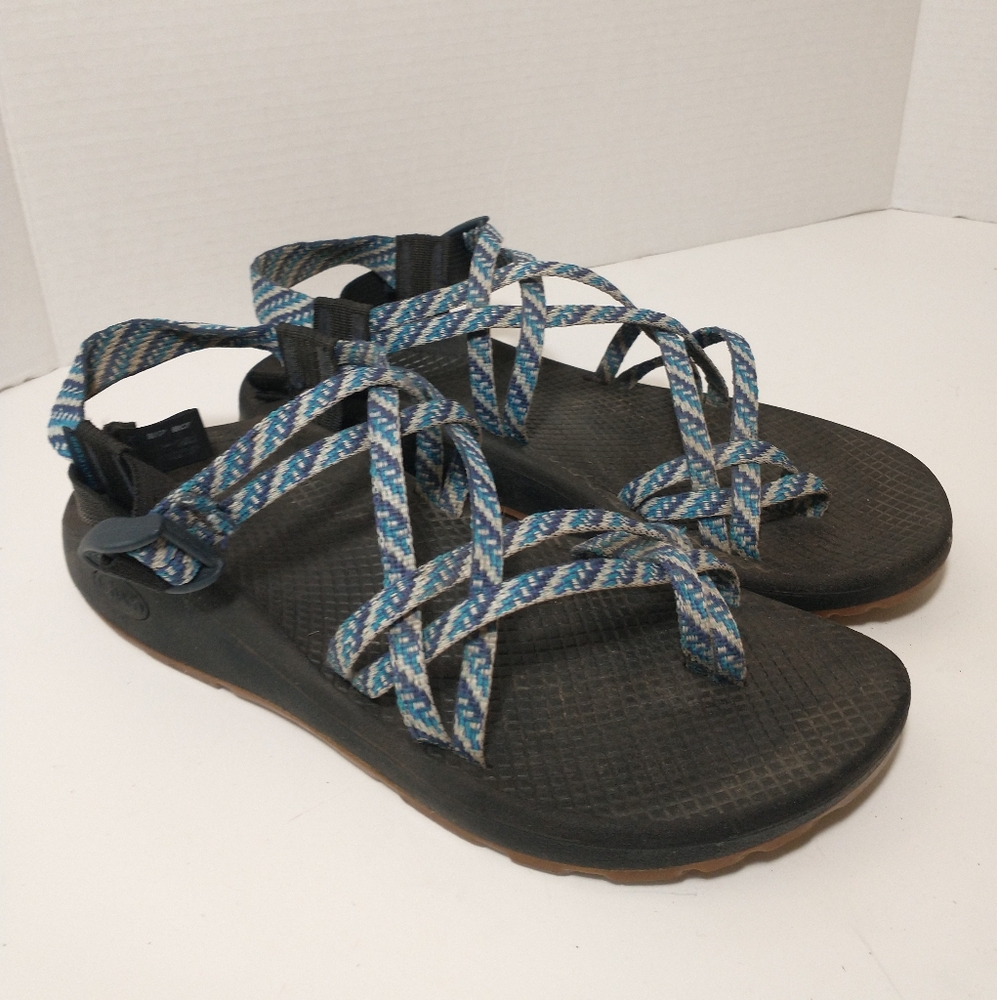 Chaco Z/X2 Cloud Sandal, Light‎ Blue And Purple, Women's Size 10, Outdoor Sports